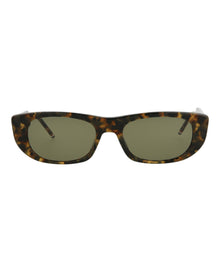 Thom Browne Square Acetate Sunglasses | Brown Multi