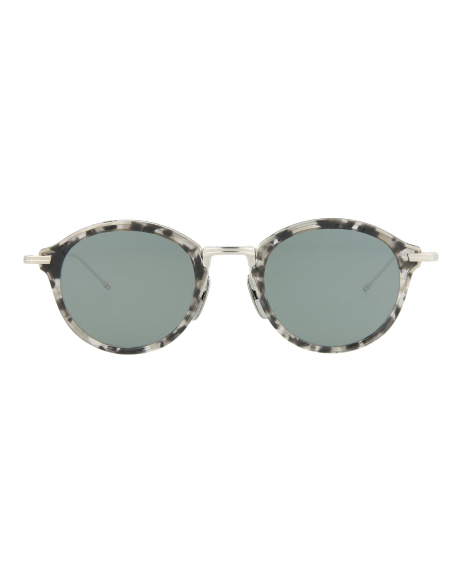 Thom Browne Round Acetate Sunglasses | Grey Multi