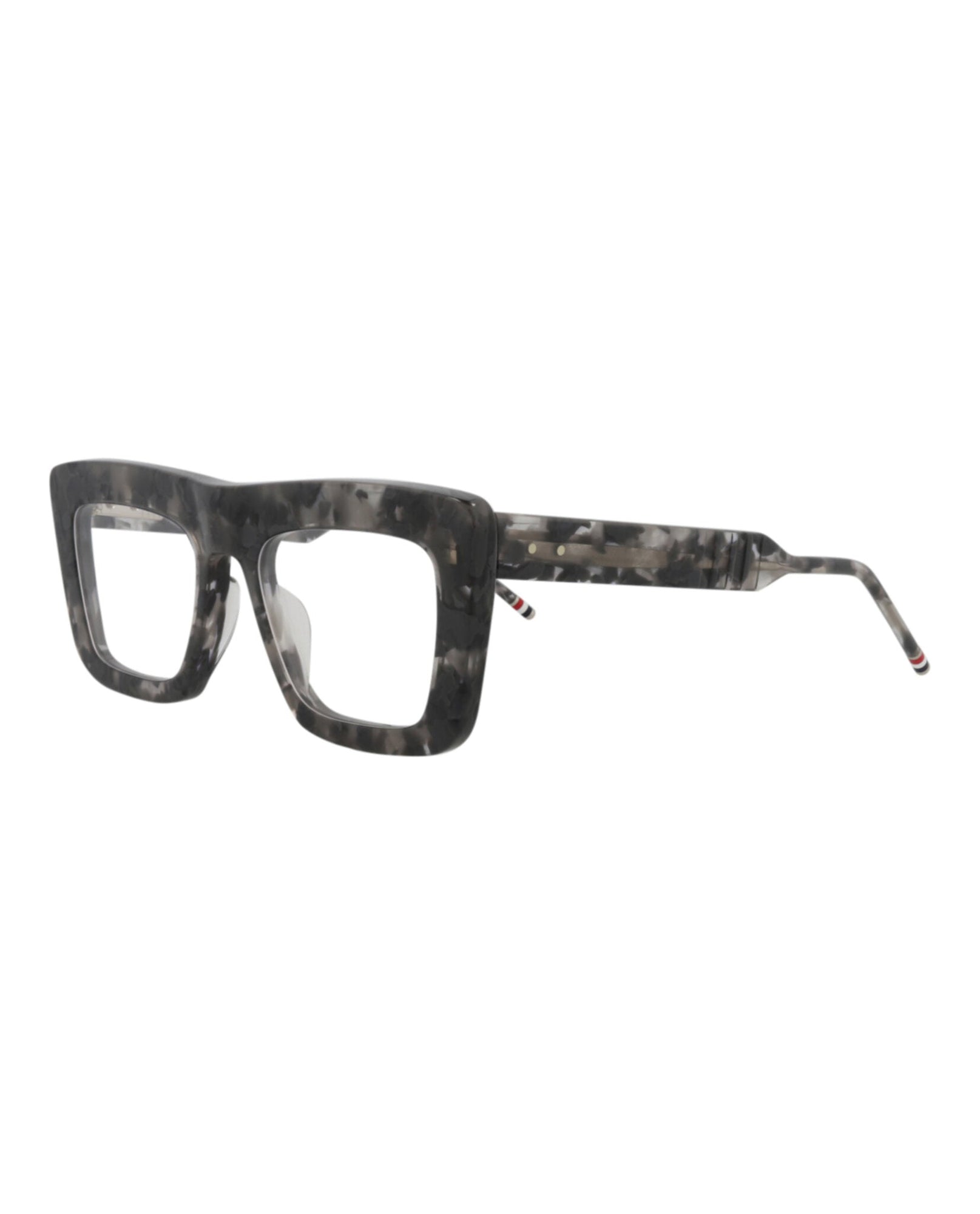 Thom Browne Square Acetate Optical Frames | Grey Multi