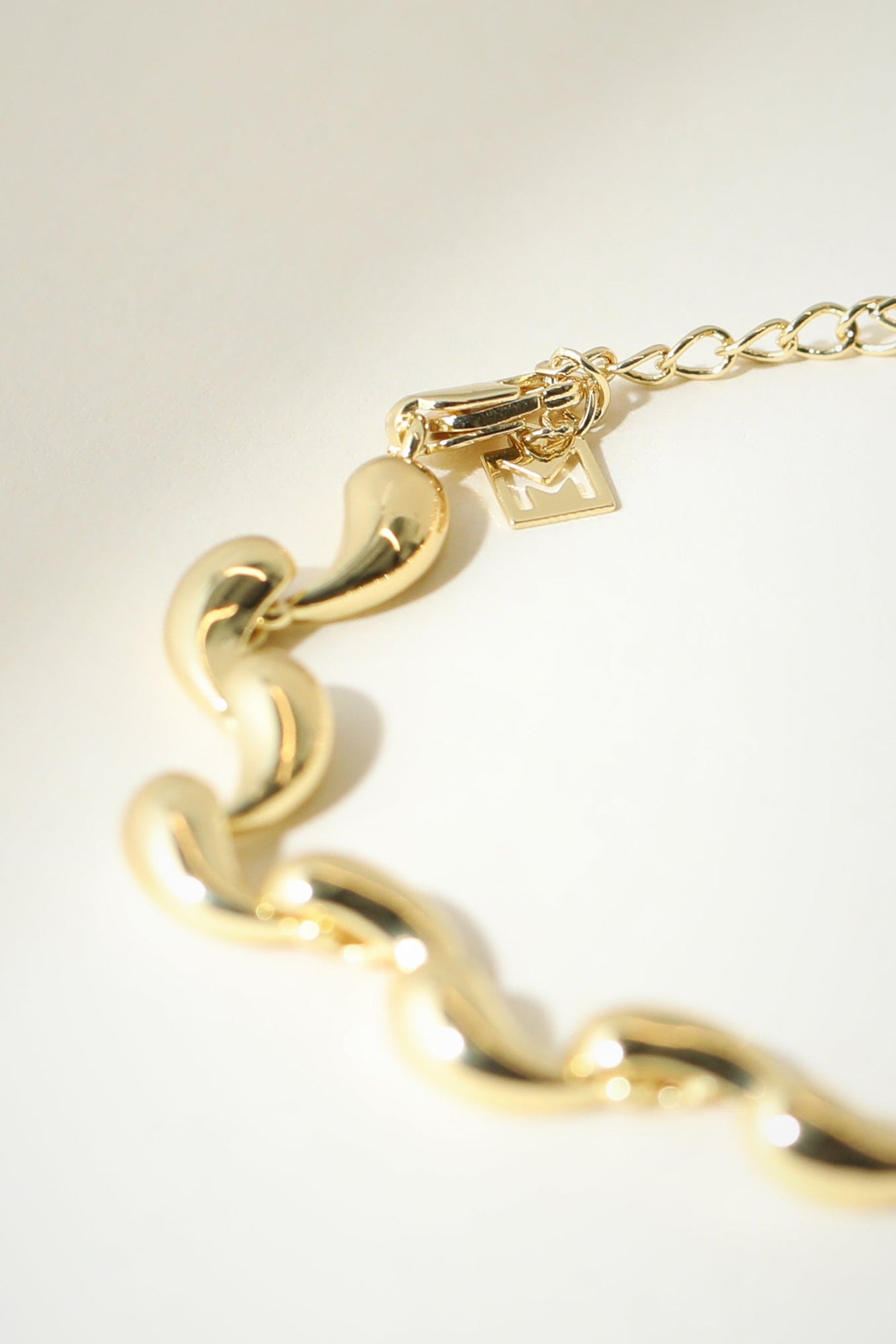 The Teardrop Bracelet | Brass With 18Kt Gold Plating