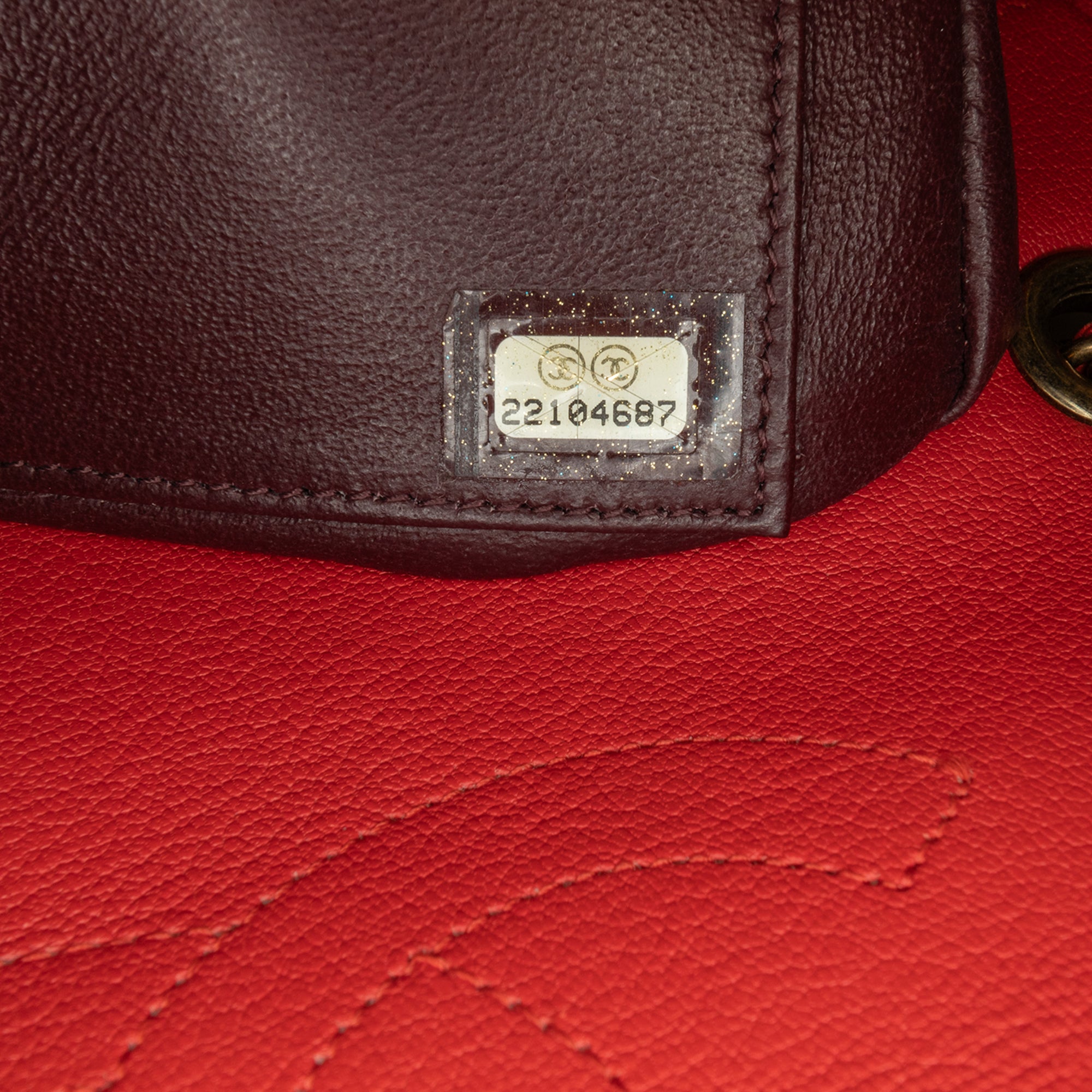 Chanel | Pre-Owned Small Diagonal Quilted Goatskin Flap | Red