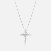 The Bella Pave Cross Pendant | Silver