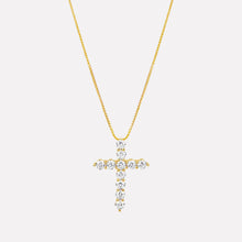 The Bella Pave Cross Pendant | Gold
