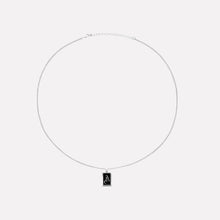 The Enamel Initial Pendant | Sterling Silver