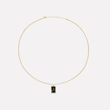 The Enamel Initial Pendant | Gold Vermeil