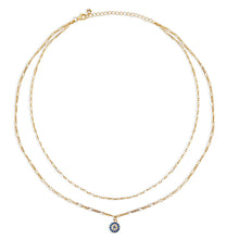 The Figaro Evil Eye Layering Necklace | 18KT Gold Vermeil