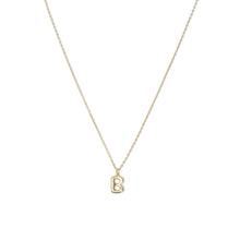 The Mini Bubble Letter Pendant Necklace | 18KT Gold Vermeil