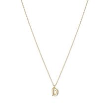 The Mini Bubble Letter Pendant Necklace | 18KT Gold Vermeil