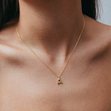 The Mini Bubble Letter Pendant Necklace | 18KT Gold Vermeil