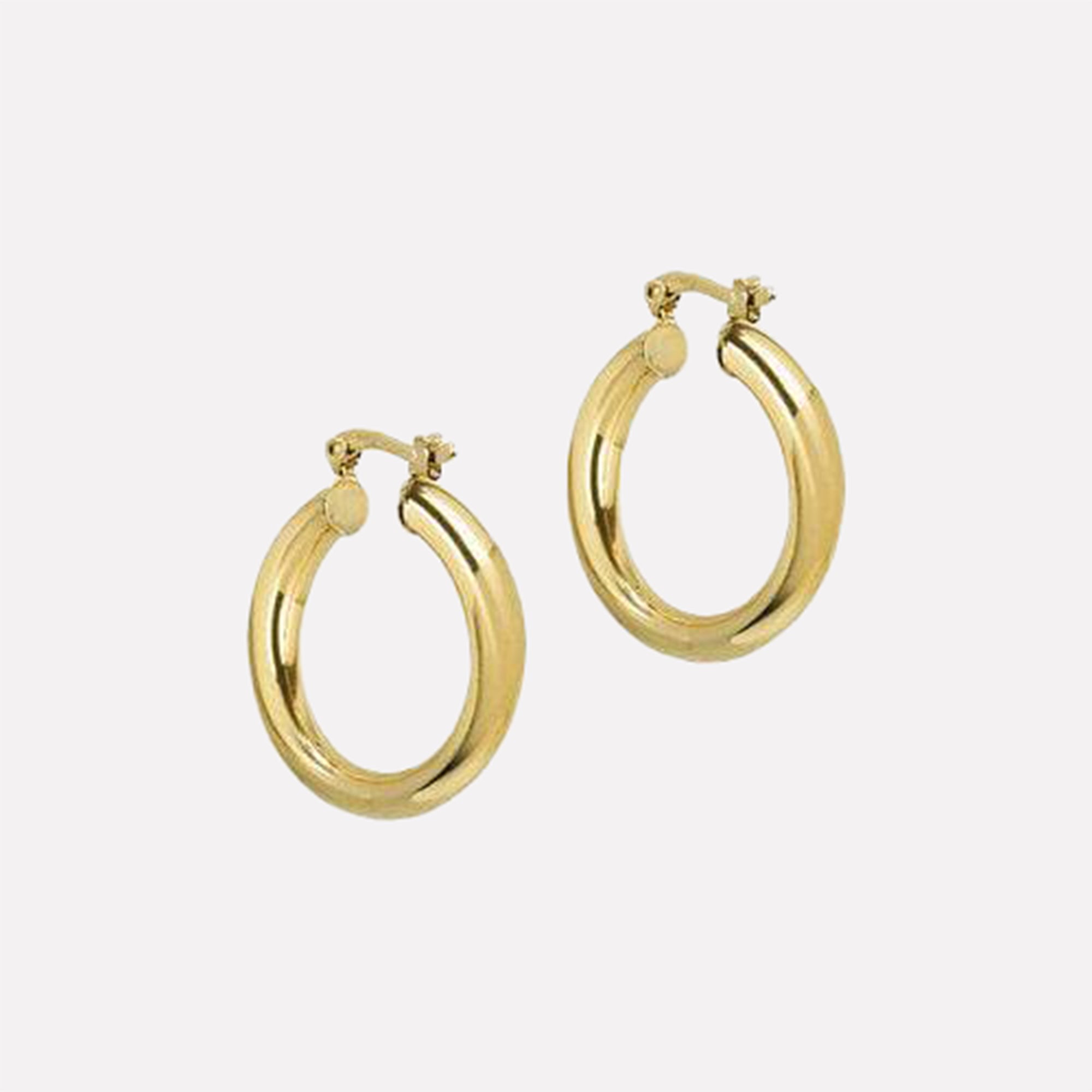 The Medium Ravello Hoops | Gold Vermeil