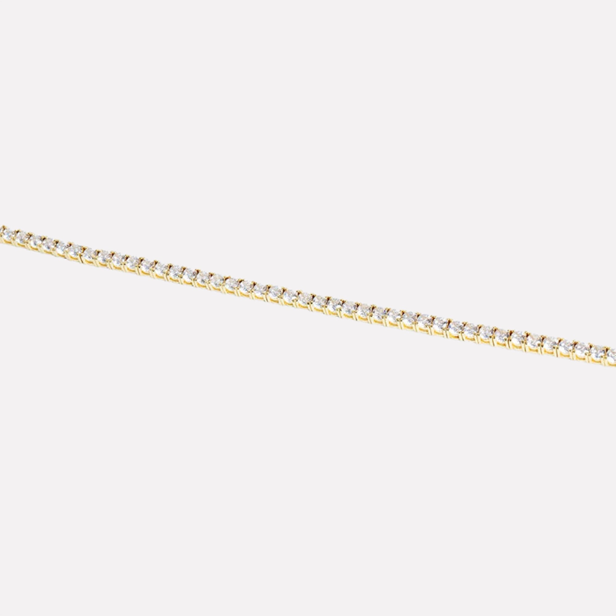 The Pave' Tennis Bracelet | Gold