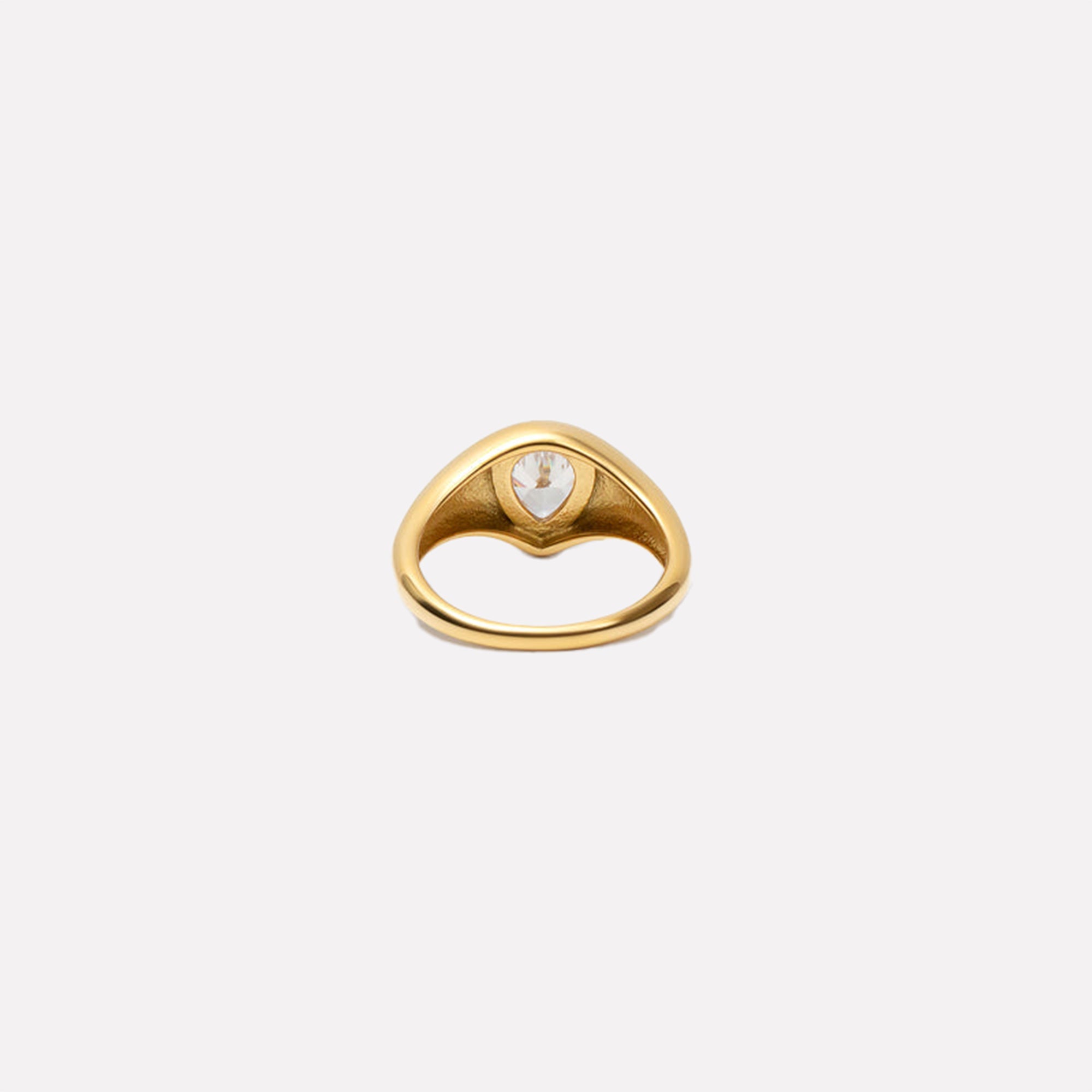 The Single Stone Ring | Gold
