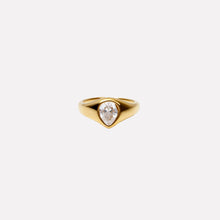The Single Stone Ring | Gold