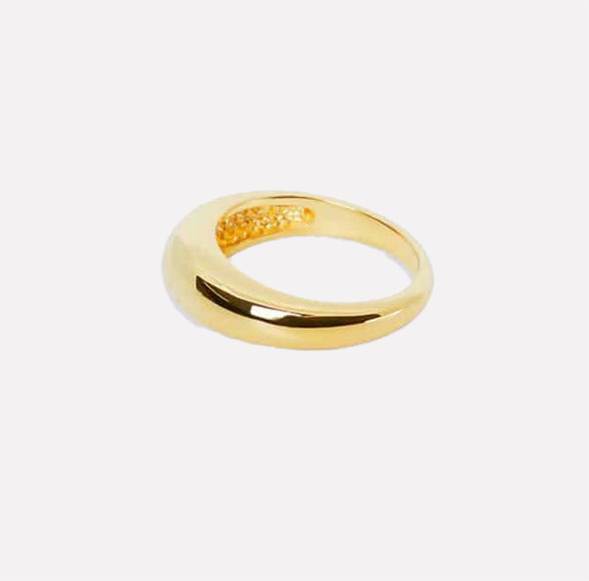 The Thin Dome Ring | 18Kt Gold Plated Brass