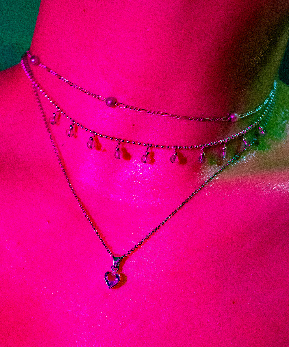 Pearl & Figaro Dainty Necklace | Sterling Silver