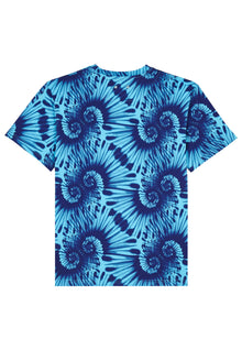 Men | Tie Dye  Tee Shirt | Bright Blue