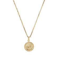 The Tiny Round Disc Angel Necklace | 18KT Gold Vermeil & Sterling Silver