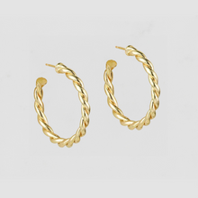 The Twisted Florence Hoops | Gold
