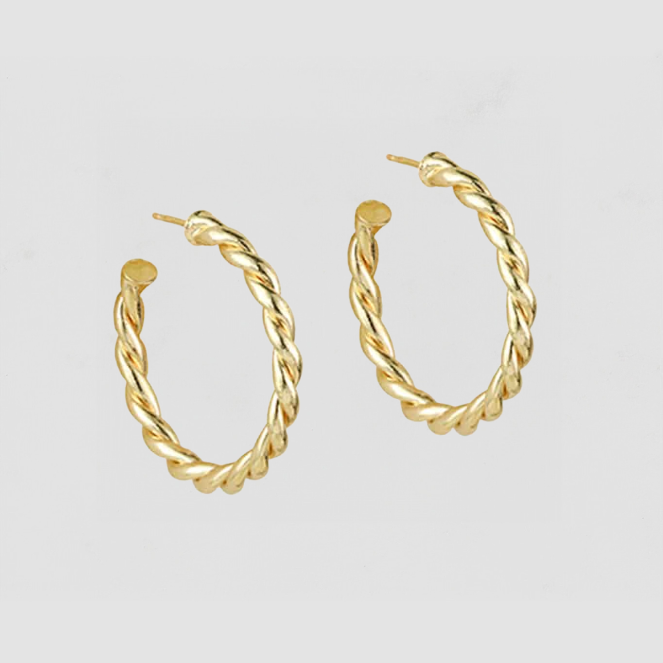 The Twisted Florence Hoops | Gold