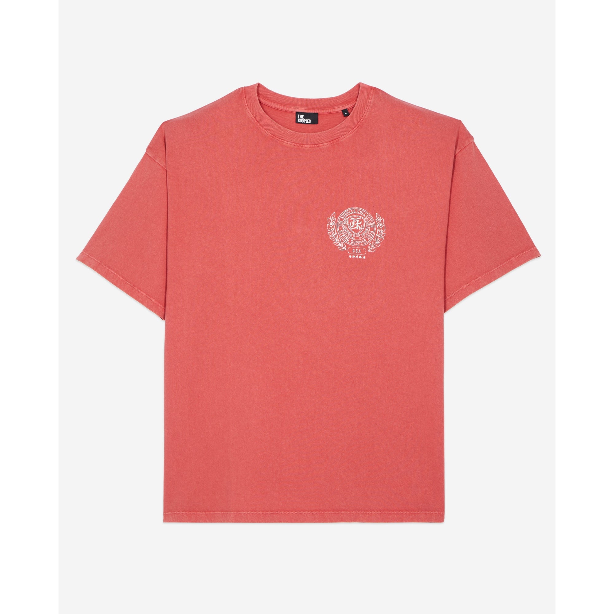 T-Shirt With Blazon Serigraphy | Men | Red Brique