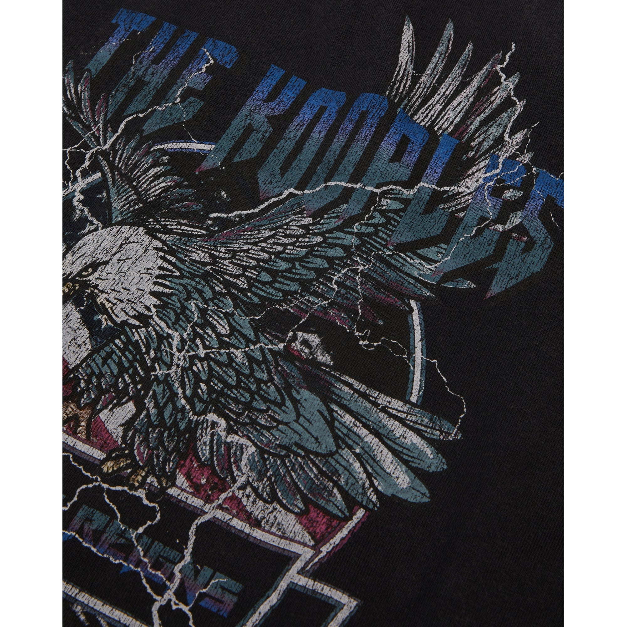 T-Shirt With Chaos Eagle Serigraphy | Men | Black Washed