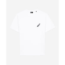 T-Shirt With Feather Embroidery | Men | White