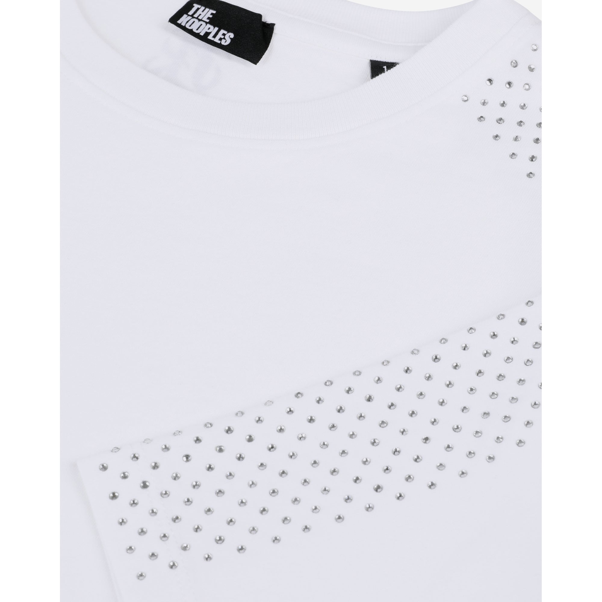 T-Shirt With Rhinestones | Women | White