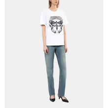 T-Shirt With Skull Butterfly Serigraphy | Women | White