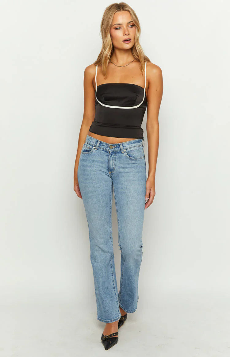 Tamra Low Back Top | Black