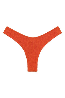 Lulu Zig Zag Stitch Bikini Bottom | Tangerine