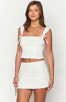 Taylor Mini Skirt | White