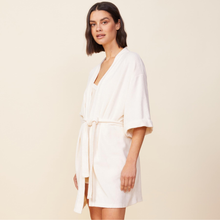 Terry Cloth Bath Robe | Women | Pearl