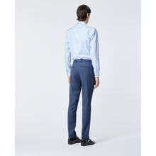 Textured Wool Suit Pants | Men | Blue