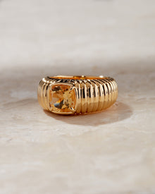 The Elizabeth Cushion Ring | Gold Vermeil Plated Sterling Silver