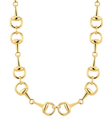 The Horsebit Necklace | Magnetic Clasp | Gold