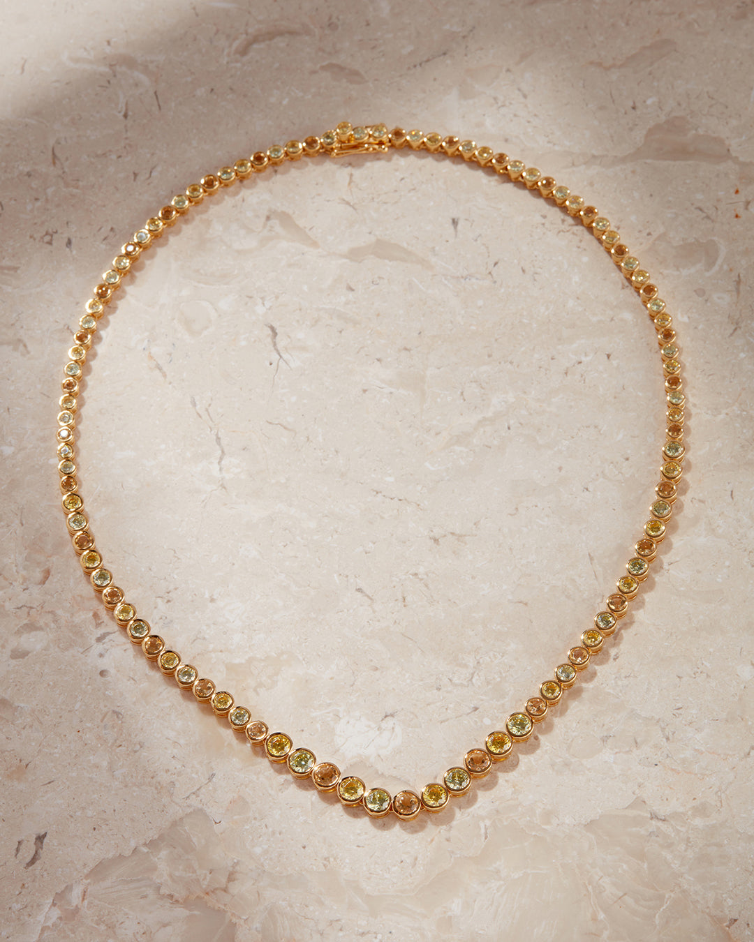 The Isla Tennis Necklace | Gold Vermeil Plated Sterling Silver