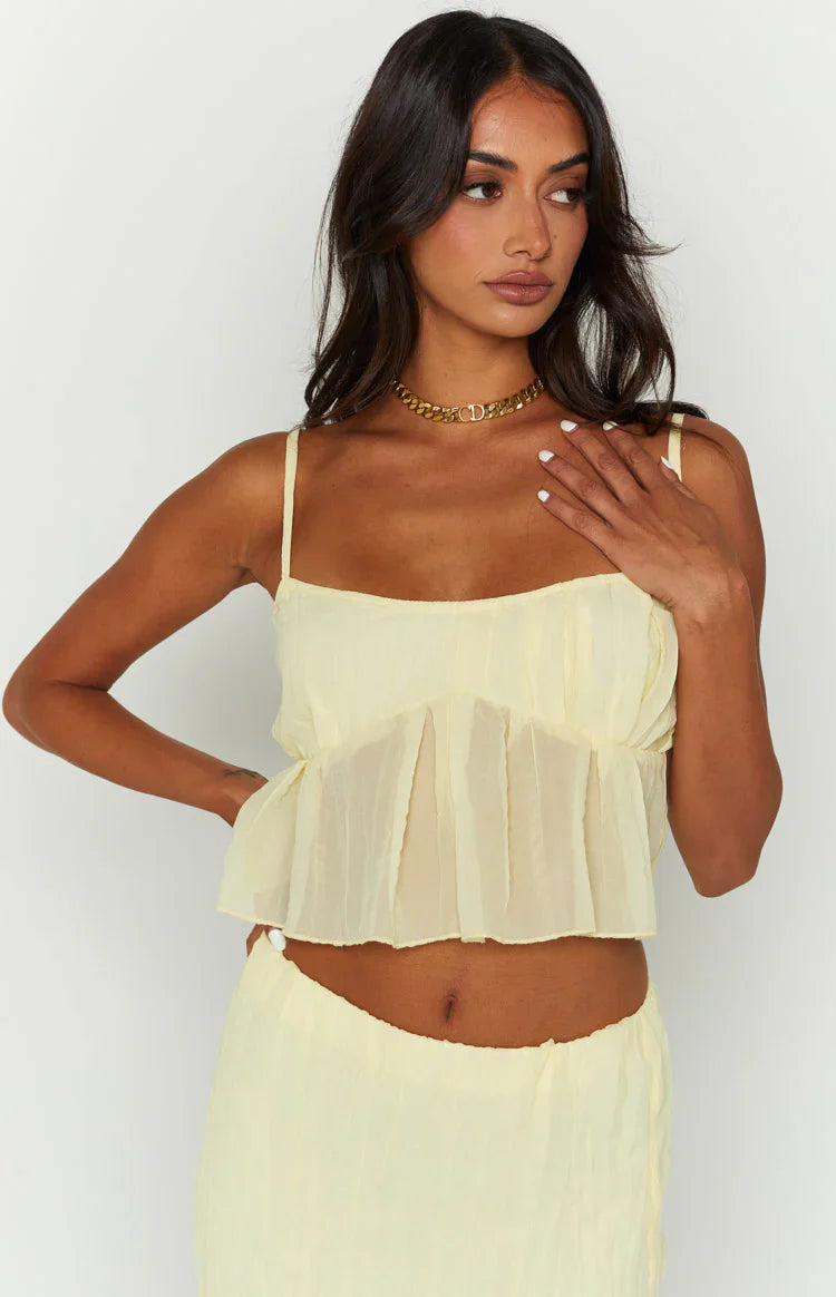 The Moment Cami Top | Yellow