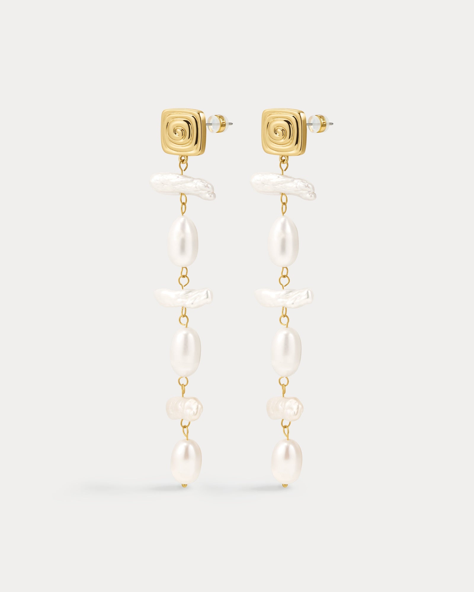 The Seychelles Pearl Drop Studs | Freshwater Pearls | Gold