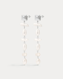 The Seychelles Pearl Drop Studs | Freshwater Pearls | Silver