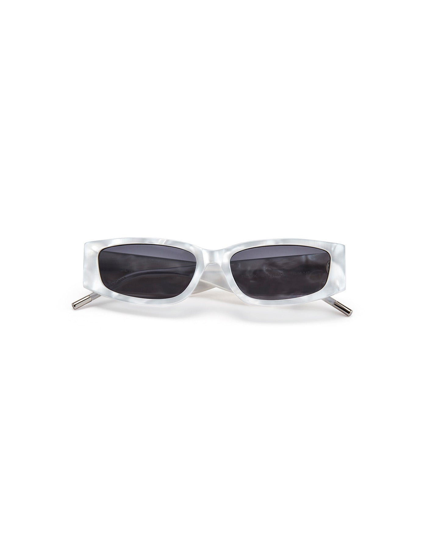 The Y2K Sunglasses | Mother Of Pearls | Grey Poly Renew Lenses