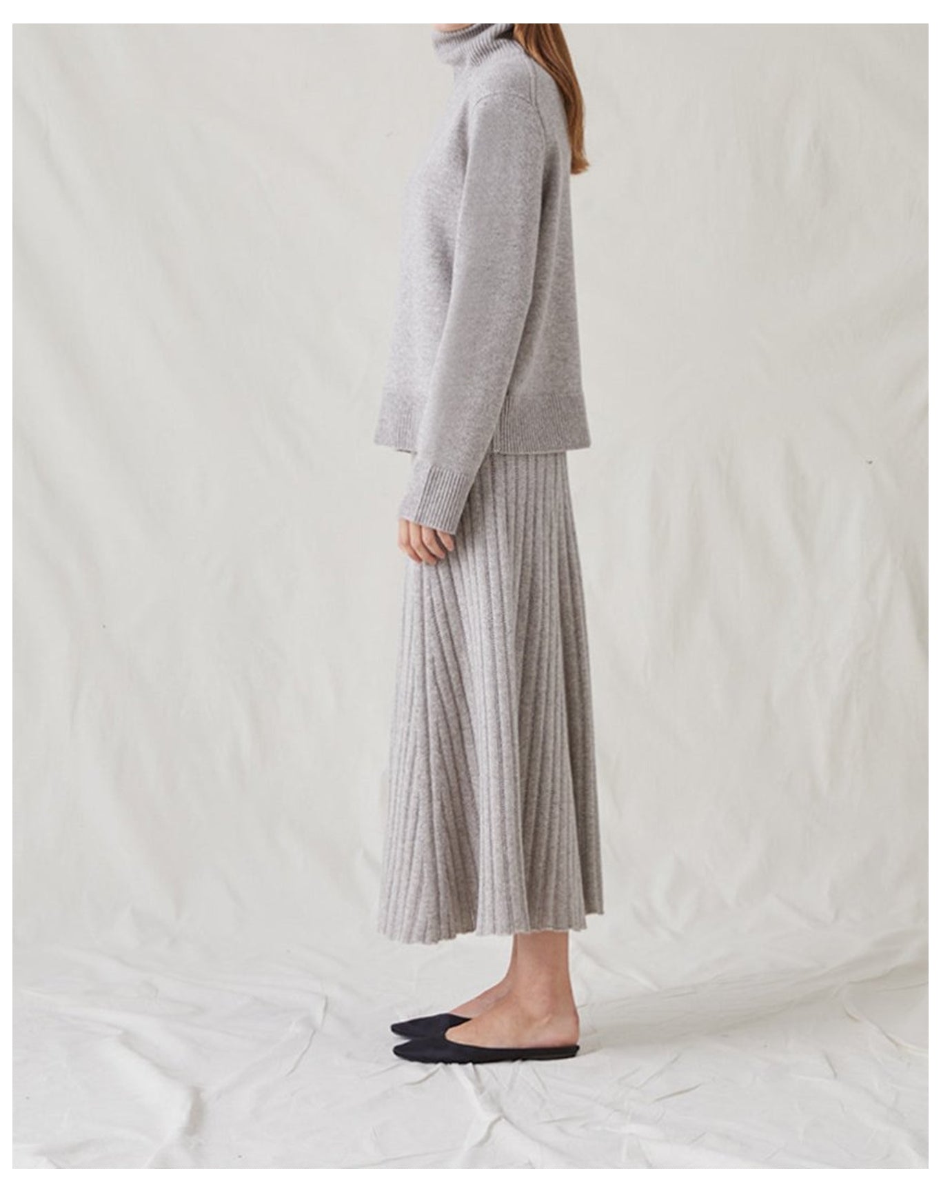 The Cashmere Wool Turtleneck | Taupe