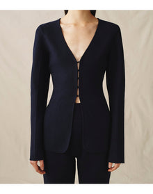 The Cutaway Cardigan | Midnight