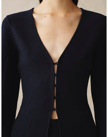 The Cutaway Cardigan | Midnight