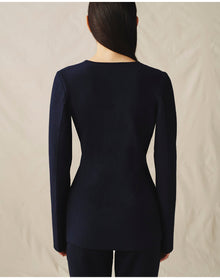The Cutaway Cardigan | Midnight