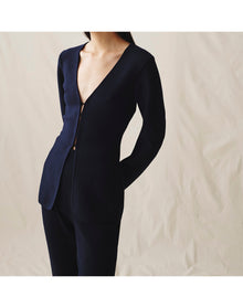 The Cutaway Cardigan | Midnight