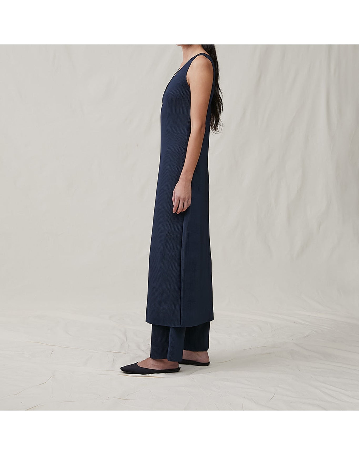 The Deep Column Dress | Midnight
