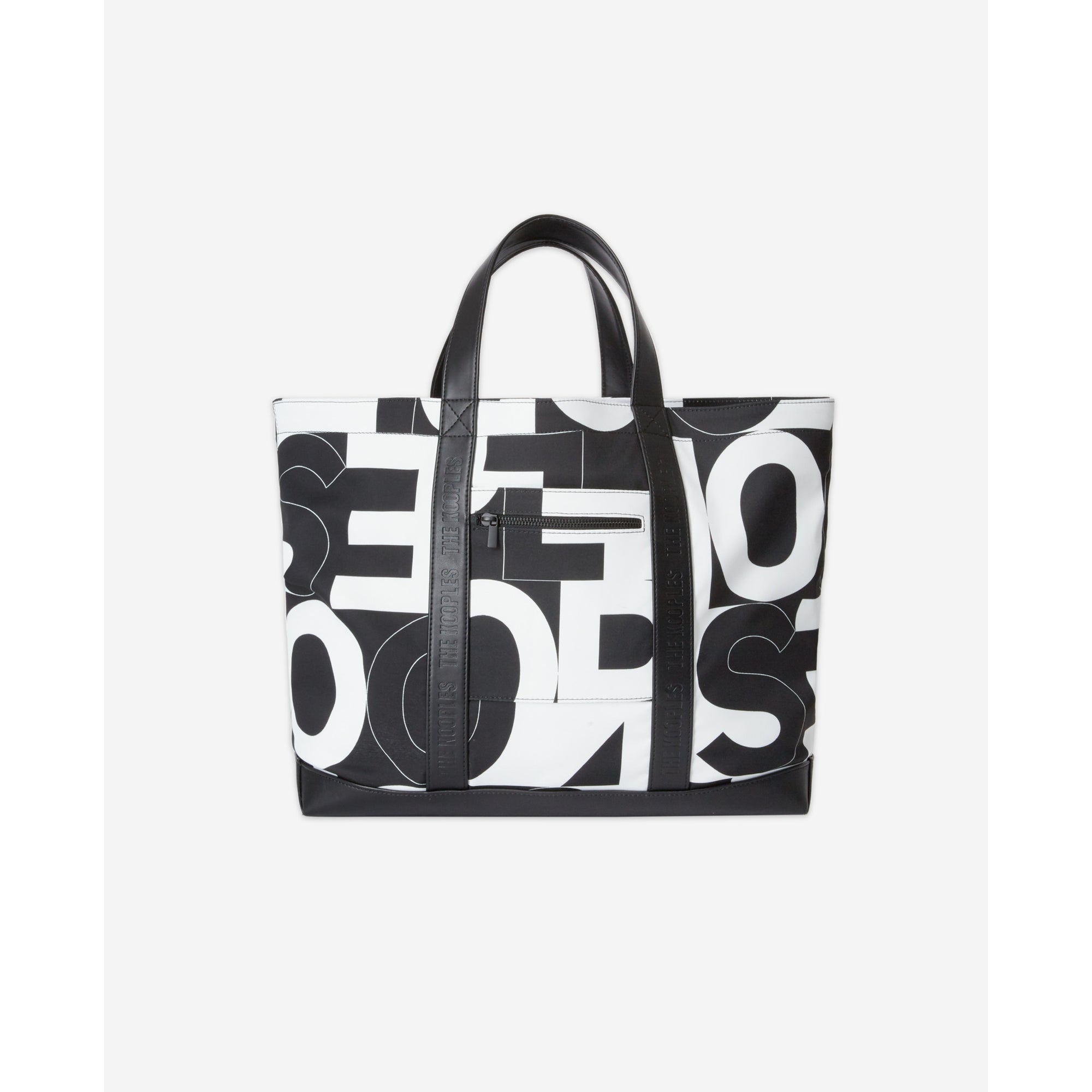 The Kooples Logo Tote Bag | Women | Black x White