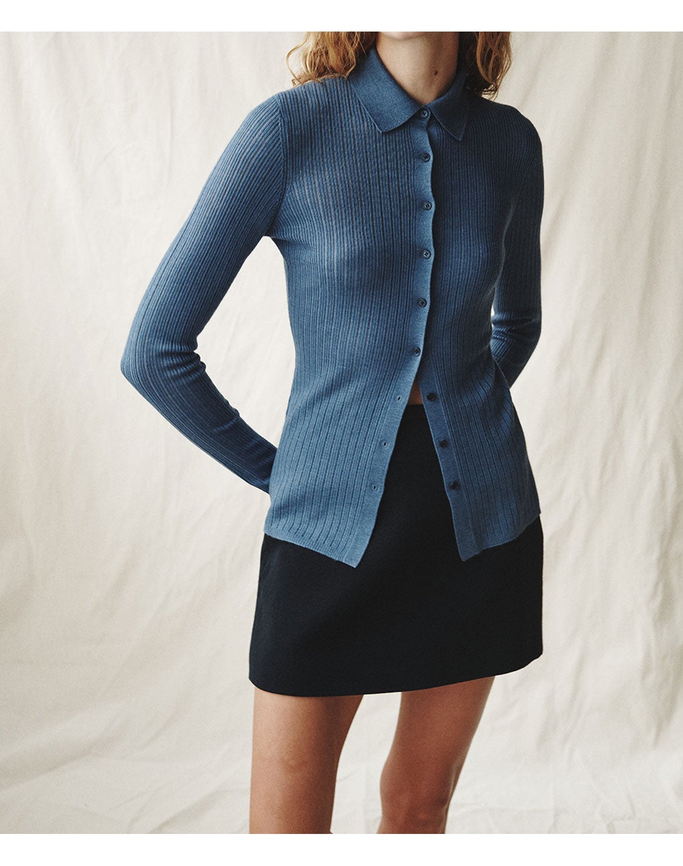The Whisper Knit Polo | Chambray