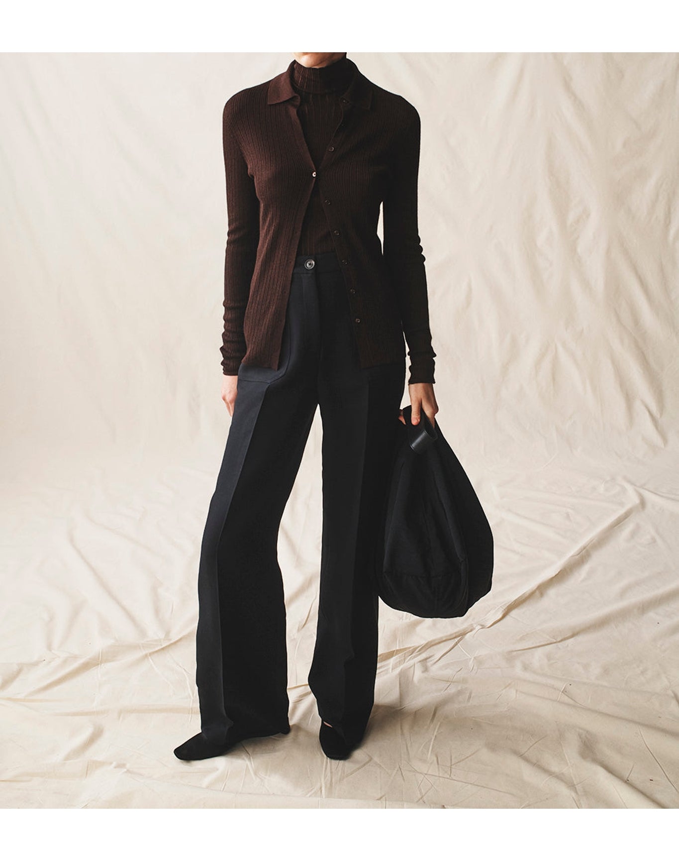 The Whisper Knit Polo | Chocolate