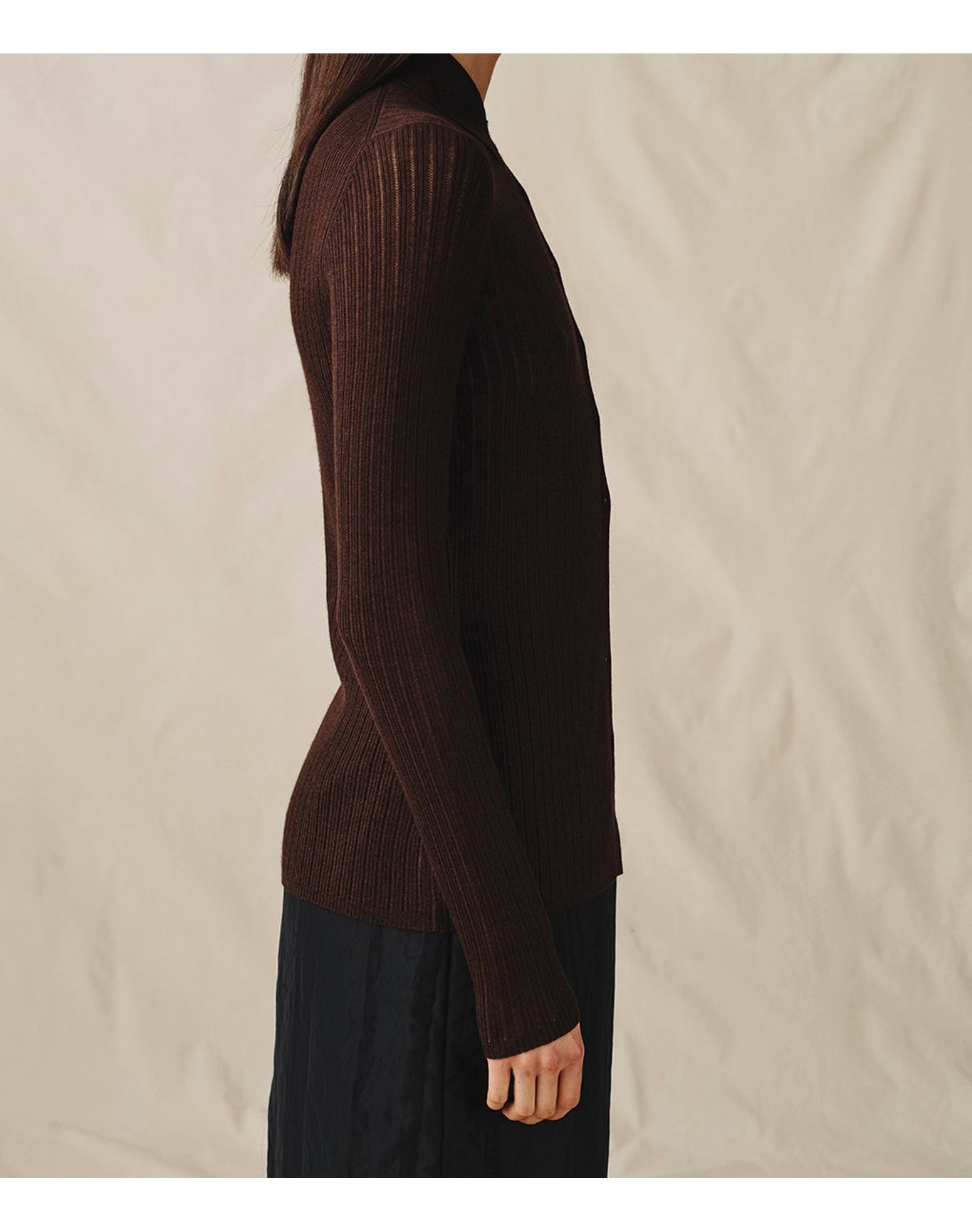 The Whisper Knit Polo | Chocolate